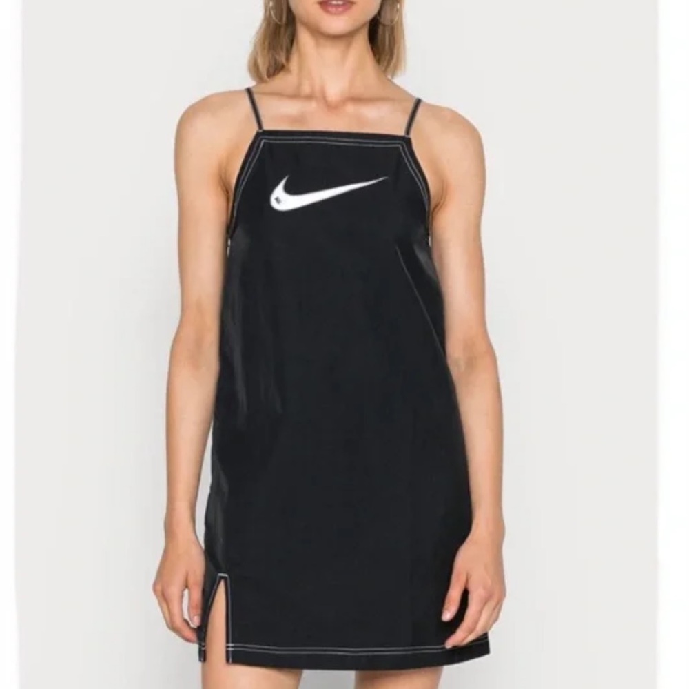 Nike Black and White Spaghetti Strap Mini Dress